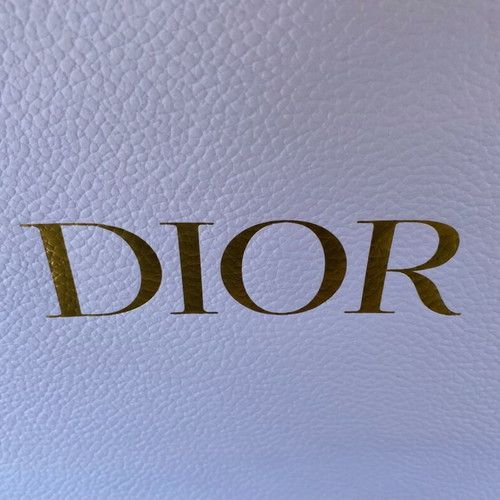 Dior paper bag like new, 30cm x 42cm, white with gold logo