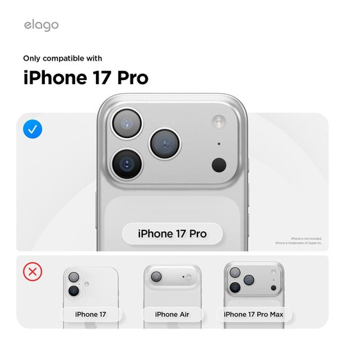 Elago Magnetic Silicone Case for iPhone 17 Pro like new, light blue