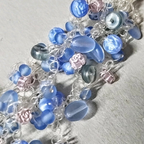 Blue bracelet used, fits any size