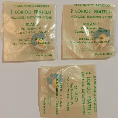 Apollo old pins unused, set of 3
