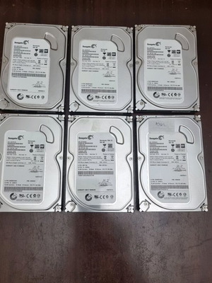 Σκληροί δίσκοι HDD Seagate Barracuda 500Gb 3.5" μεταχειρισμένοι, πακέτο 6