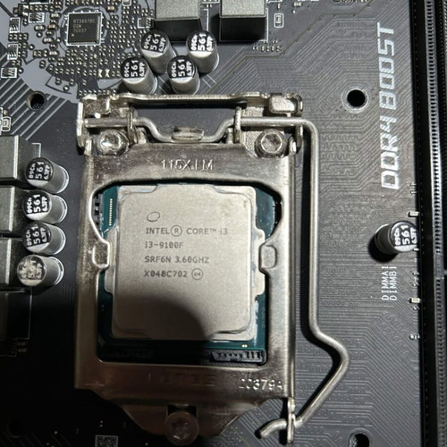Intel Core i3-9100F and MSI H310M PRO-VDH PLUS motherboard set with stock cooler