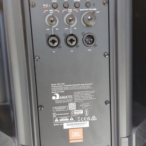 JBL IRX 112 BT Powered PA Speaker 1300W, 2 Pieces, New