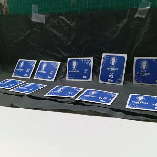 Topps Euro 2024 football stickers used