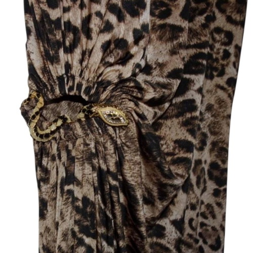 Roberto Cavalli Leopard Print Maxi Dress New, Size S