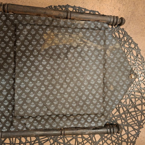 Vintage Moroccan Hand Crafted Silver Mirror used