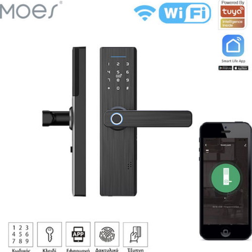 Moes WDL-X1 Smart WiFi Lock like new, black, pack of 2