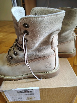 Lumberjack boots used, beige size 36