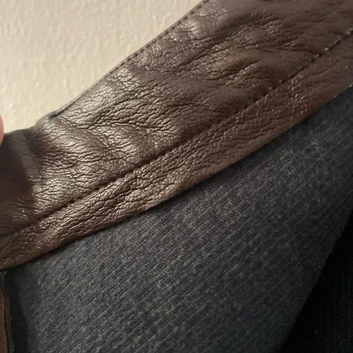 Zara leather skirt new, burgundy with removable black belt, size XS