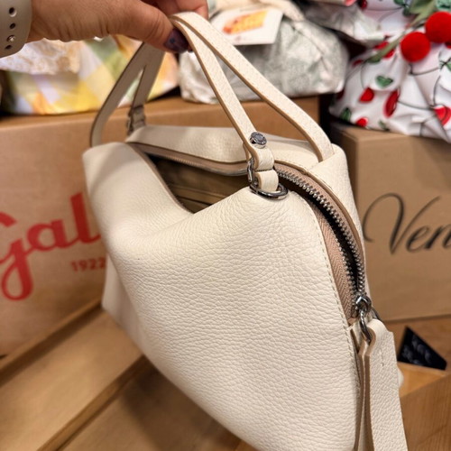 Gianni Chiarini white leather handbag new