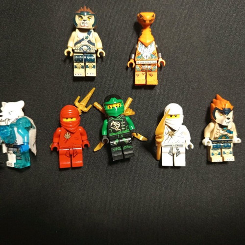 Lego Ninjago and Lego Chima used minifigures