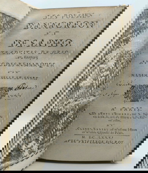 Ανακρέων Ωδές 1681