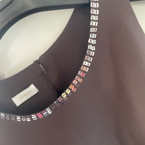 Caractere silk top brown like new, size 46