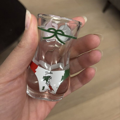 Souvenir shot glass from Italy