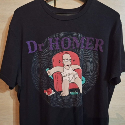 The Simpsons Homer Collectible T Shirt XXL with Glitter like new