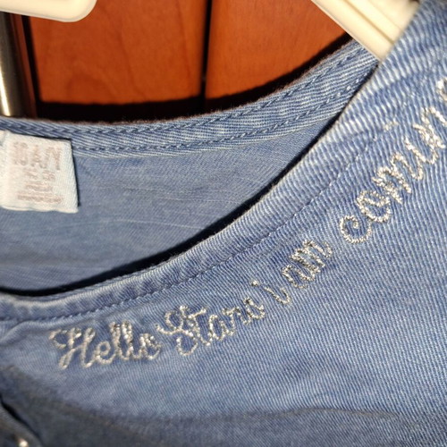 Orchestra girls' shorts jumpsuit like new, blue, age 10