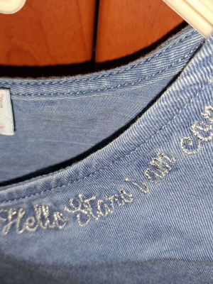 Orchestra girls' shorts jumpsuit like new, blue, age 10
