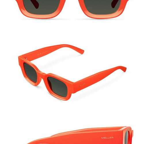 Meller Gamal sunglasses new with orange frame and polarized lenses
