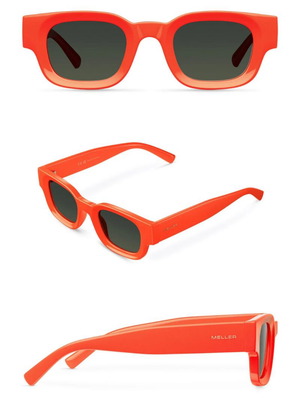 Meller Gamal sunglasses new with orange frame and polarized lenses