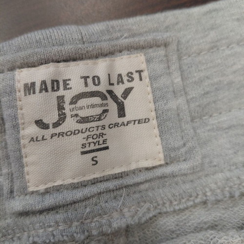 Joy men's gray bermuda shorts size S new, 100% cotton