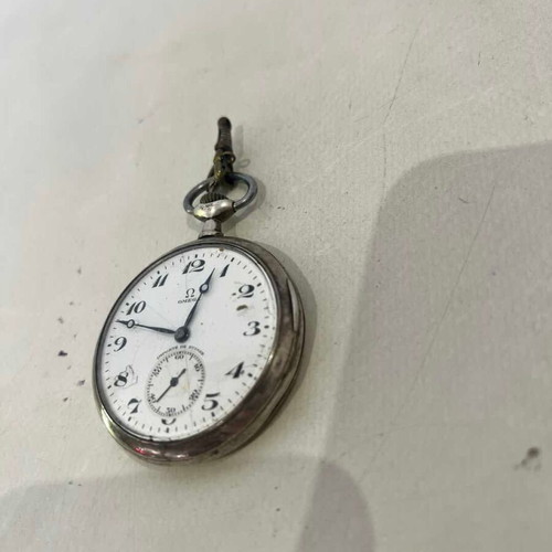Omega vintage pocket watch early 20th century used, not working