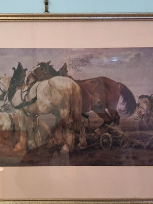 Καλλιτεχνική εκτύπωση γερμανικής τέχνης Franz Xaver Stahl σαν καινούργια