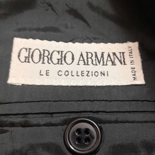 Ανδρικό λινό σακάκι Giorgio Armani σαν καινούργιο, μπλε, μέγεθος XL