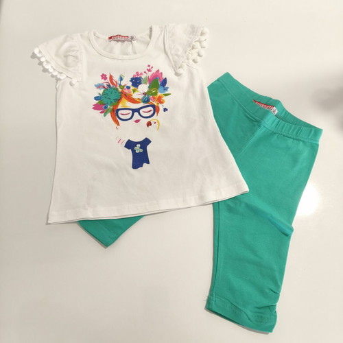 Energiers kids set 2pcs t-shirt & 3/4 leggings, size 3 years