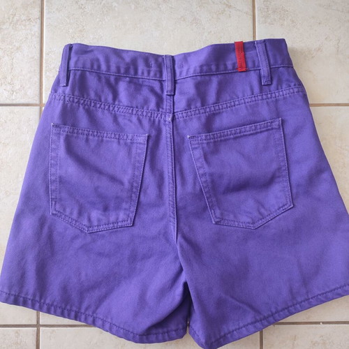Salt & Pepper denim shorts, purple, size S