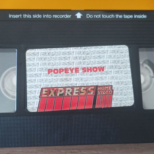 Popeye Show VHS like new, English with Greek subtitles