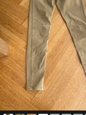 Zara skinny high-waist five-pocket jeans, khaki