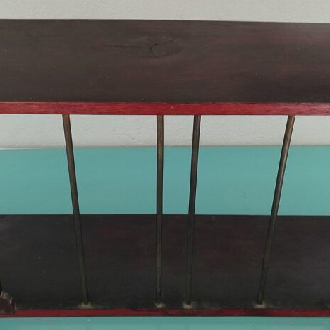 Wooden interwar shelf used with minor wear