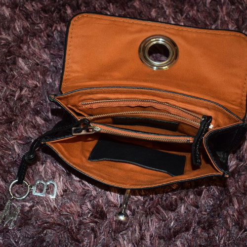 Milene Berger clutch black like new