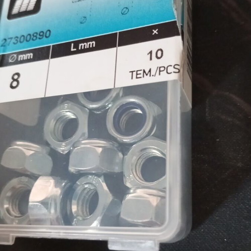 Safety Nuts Set 8mm Pack of 10 New