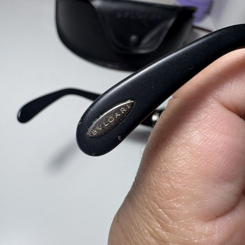Bvlgari sunglasses like new with case, black