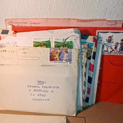 Vintage envelopes with letters and cards used, pack