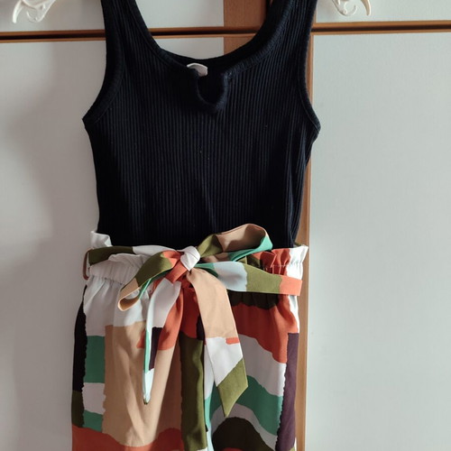Girls' one-piece suit like new, size 6 years, 116 cm