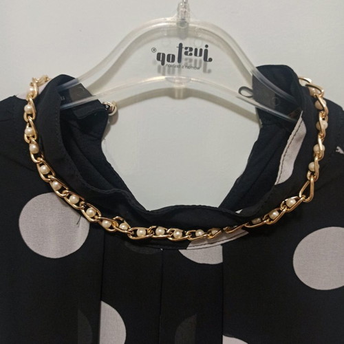 Women's dress used, French brand with chain neckline, size S