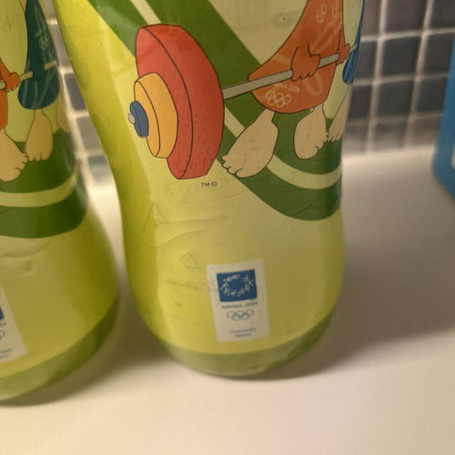 Aura Collectible Water Bottles Olympic Games Set of 3 Like New 1L