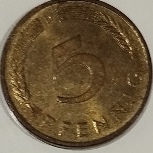 5pfennig coin Germany 1991 like new