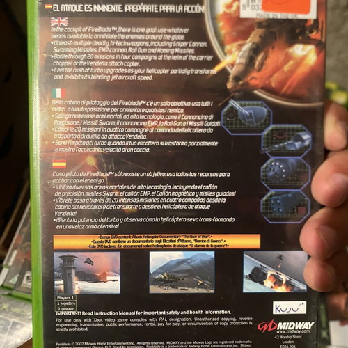 Fire Blade Xbox Classic game