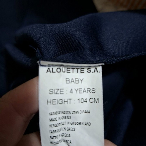 Alouette dress for 4-year-old girl dark blue like new