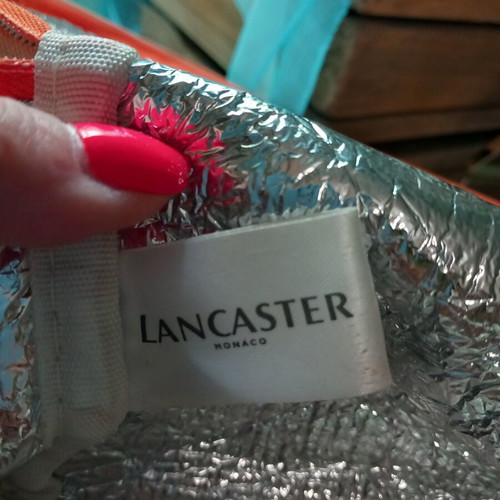 Lancaster beach cosmetic bag for keeping sunscreens cool