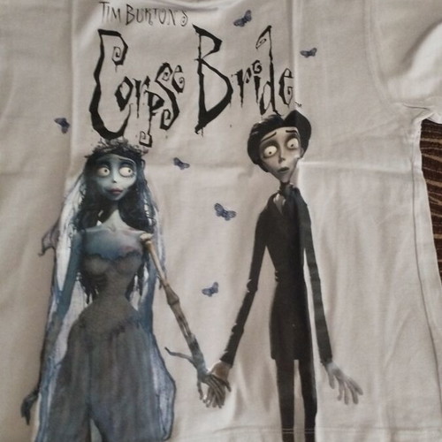 Tim Burton's Corpse Bride H&M girls' T-shirt used, size 140 cm