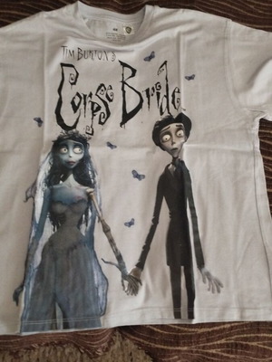 Tim Burton's Corpse Bride H&M girls' T-shirt used, size 140 cm