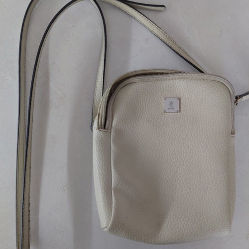 KEM crossbody bag, beige, rectangular shape