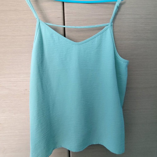 Only lingerie top new, mint color with back design, size L