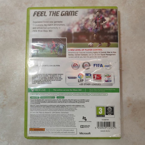 Fifa 15 Xbox 360 used in worn condition