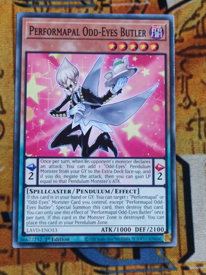 Performapal Odd-Eyes Butler κάρτα Yu-Gi-Oh!