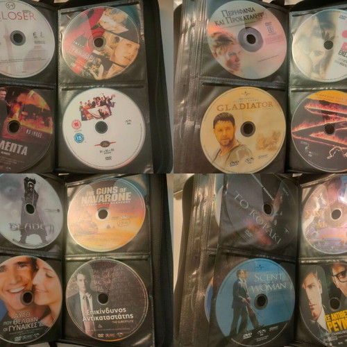 Συλλογή 70 DVD ταινιών σαν καινούργια με υπότιτλους